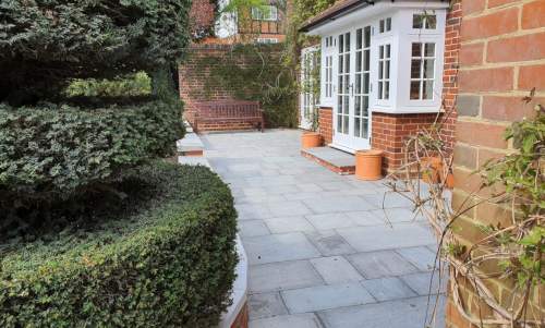 Driveway, patio, path and walling