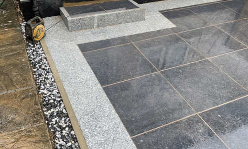 Driveway in Porcelain Slabs