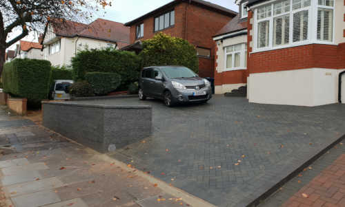 Driveway, Wall and Steps