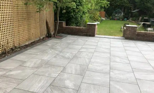 Porcelain patio